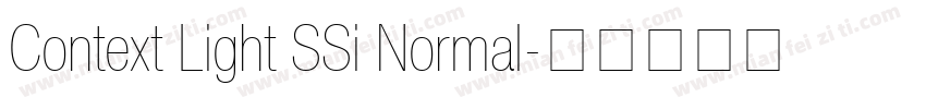 Context Light SSi Normal字体转换